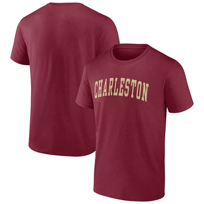 Men's Maroon Charleston Cougars Arched Wordmark T-Shirt