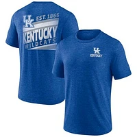 Fanatics Heather Royal Kentucky Wildcats Ideal Faded Tri-Blend T-Shirt