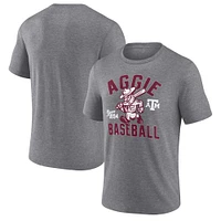 Men's Fanatics Heather Gray Texas A&M Aggies Tri-Blend T-Shirt