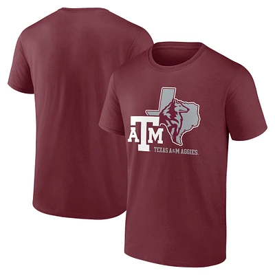 Men's Fanatics Maroon Texas A&M Aggies State Lock T-Shirt