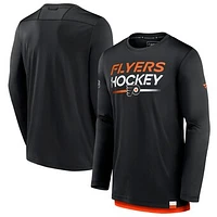 Men's Fanatics Black Philadelphia Flyers Authentic Pro Tech Long Sleeve T-Shirt