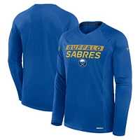 Men's Fanatics Royal Buffalo Sabres Authentic Pro Rink Tech Raglan Long Sleeve T-Shirt