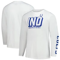 Men's Fanatics  White Indianapolis Colts Long Sleeve T-Shirt