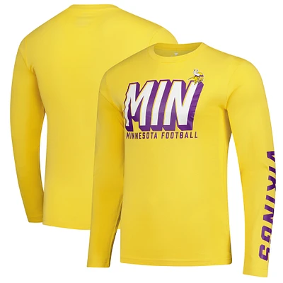 Men's Fanatics  Gold Minnesota Vikings Long Sleeve T-Shirt