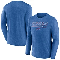 Men's Fanatics  Heather Royal Buffalo Bills Fundamentals Long Sleeve T-Shirt