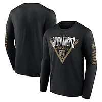 Men's Fanatics Black Vegas Golden Knights Headline Long Sleeve T-Shirt