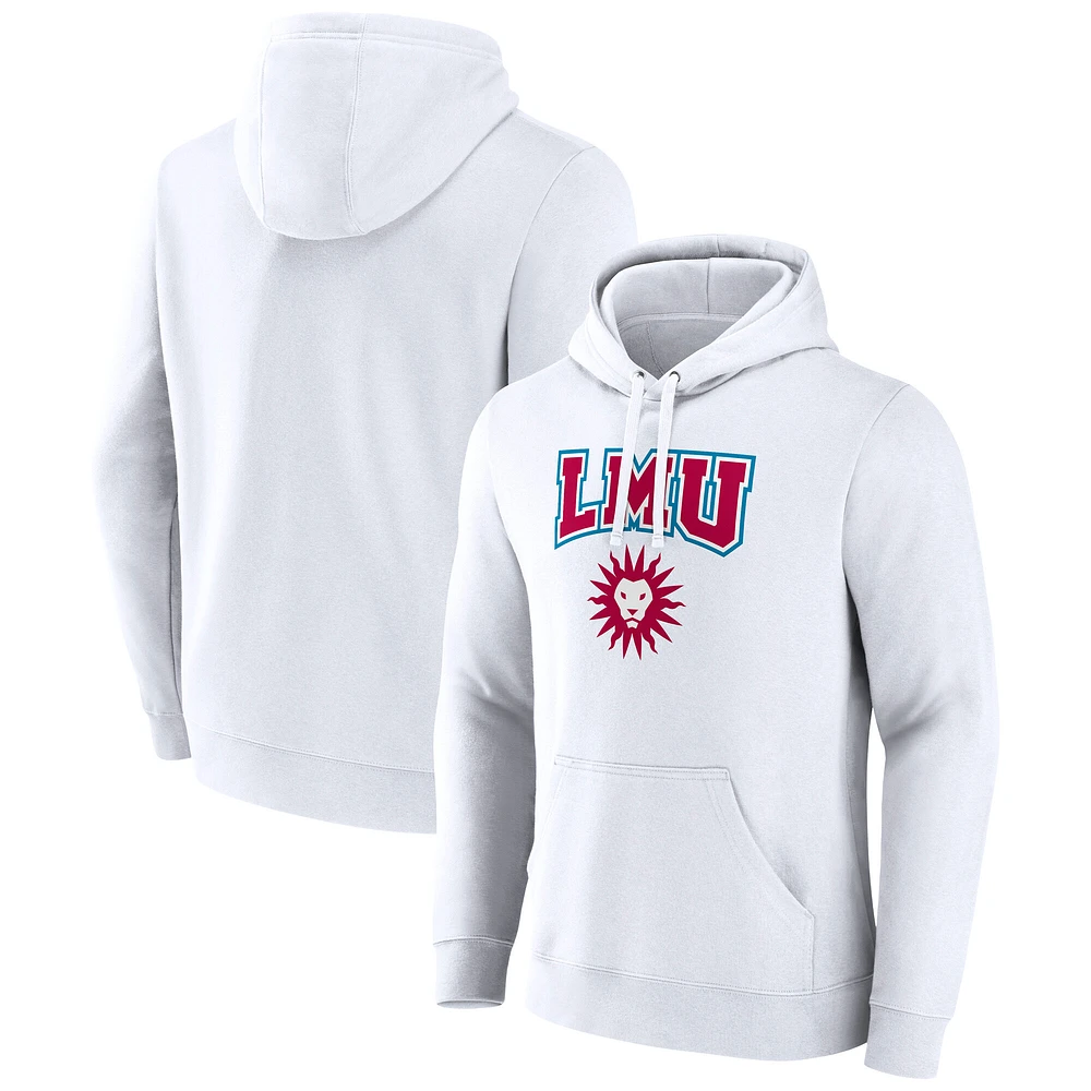 Men's Fanatics  White Loyola Marymount Lions Primary Logo Pullover Hoodie