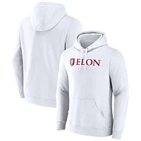 Men's Fanatics  White Elon Phoenix Primary Logo Pullover Hoodie