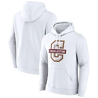 Men's Fanatics  White Charleston Cougars Primary Logo Pullover Hoodie