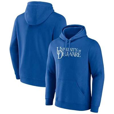 Men's Fanatics  Royal Delaware Fightin' Blue Hens Primary Logo Pullover Hoodie