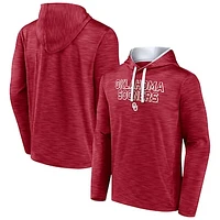 Men's Fanatics  Crimson Oklahoma Sooners Athlete Fleece Pullover Hoodie