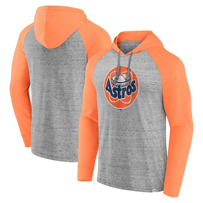 Men's Fanatics  Gray Houston Astros Single Play Speckled Lightweight Pullover Hoodie