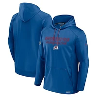 Men's Fanatics Navy Colorado Avalanche Pro Rink Fleece Pullover Hoodie