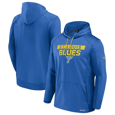 Men's Fanatics  Blue St. Louis Blues Authentic Pro Alternate Fleece Pullover Hoodie