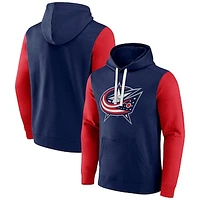 Men's Fanatics  Navy Columbus Blue Jackets Team Pullover Hoodie