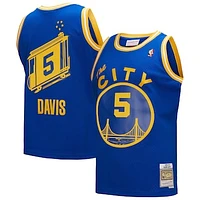 Men's Mitchell & Ness Baron Davis Royal Golden State Warriors Hardwood Classics 2004/05 Swingman Jersey