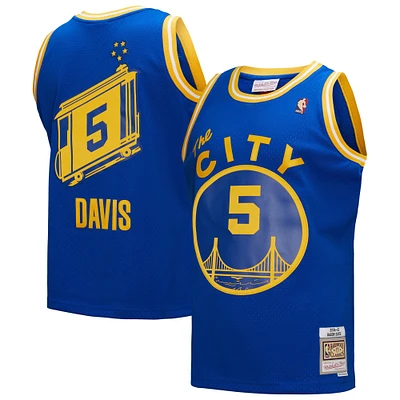 Men's Mitchell & Ness Baron Davis Royal Golden State Warriors Hardwood Classics 2004/05 Swingman Jersey