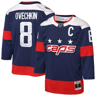 Youth Mitchell & Ness Alexander Ovechkin Navy Washington Capitals 2018 NHL Stadium Series Power Play 2.0 Player Jersey