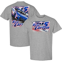 Men's Hendrick Motorsports Team Collection Heather Gray Kyle Larson HendrickCars.com T-Shirt