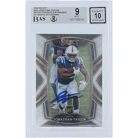 Jonathan Taylor Indianapolis Colts Autographed 2020 Panini Select #253 Beckett Fanatics Witnessed Authenticated 9/10 Rookie Card