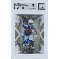 Jonathan Taylor Indianapolis Colts Autographed 2020 Panini Select #253 Beckett Fanatics Witnessed Authenticated 9/10 Rookie Card