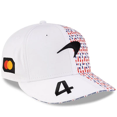 Men's New Era White McLaren F1 Team 2025 British Grand Prix 9FIFTY Snapback Hat