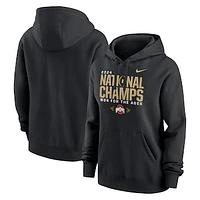 Women's Nike Black Ohio State Buckeyes College Football Playoff 2024 National Champions Locker Room Pullover Hoodie