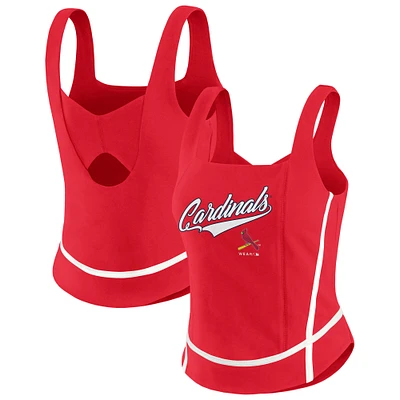 Women's WEAR by Erin Andrews  Red St. Louis Cardinals Square Neck Tank Top