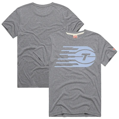 Unisex Homage Gray Toronto Tempo Tri-Blend Logo T-Shirt