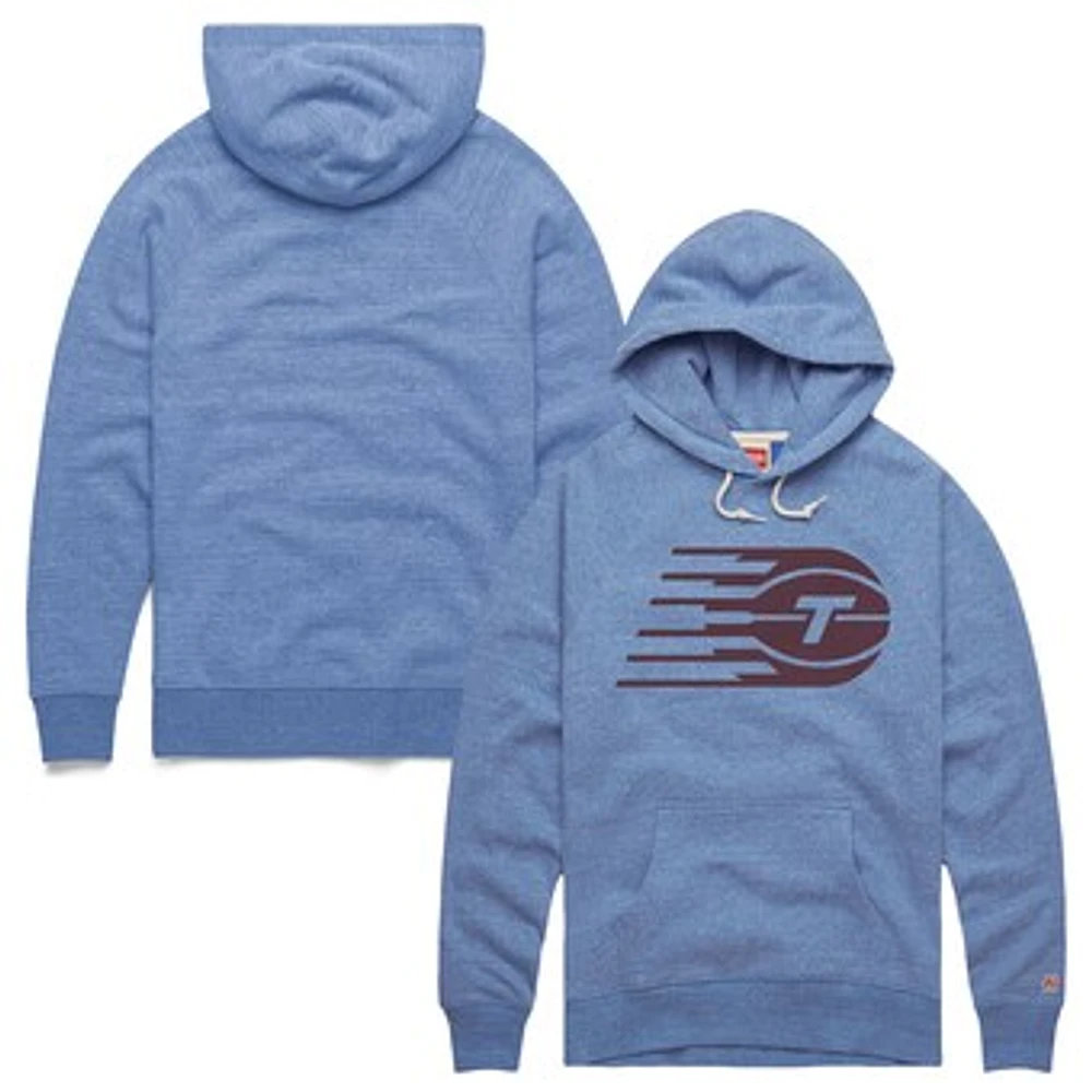 Unisex Homage Light Blue Toronto Tempo Tri-Blend Pullover Hoodie