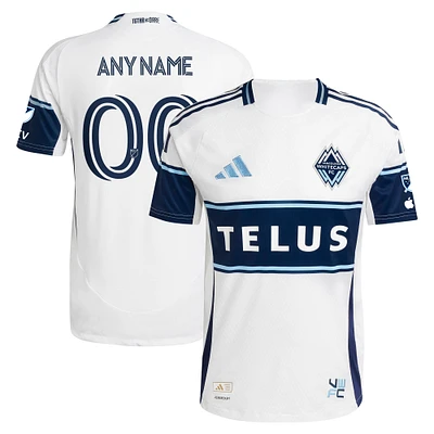 Men's adidas White Vancouver Whitecaps FC 2025 The Peak Authentic Custom Jersey