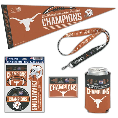 WinCraft Texas Longhorns College Football Playoff 2025 Peach Bowl Champions Five-Piece Fan Pack