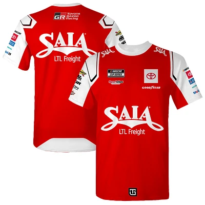 Men's Joe Gibbs Racing Team Collection Red Ty Saia Sublimated Uniform T-Shirt