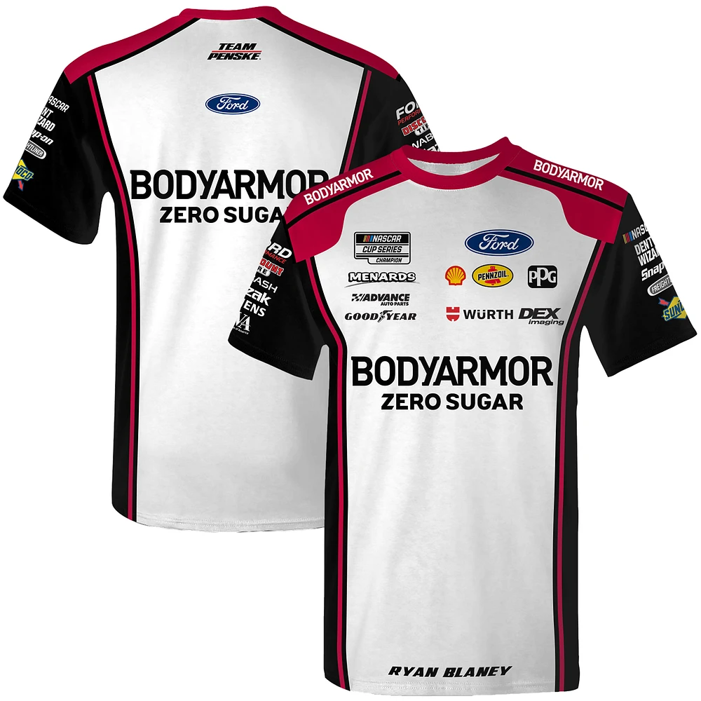 Men's Team Penske Black Ryan Blaney BodyArmor Uniform T-Shirt