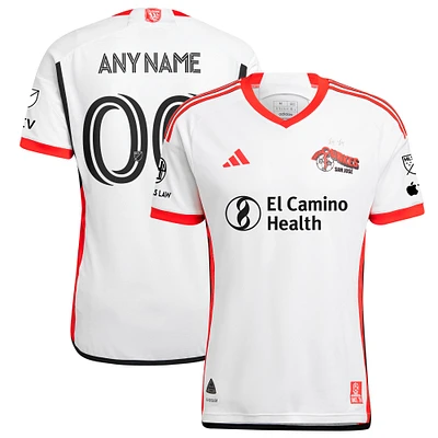 Men's adidas White San Jose Earthquakes 2025 The 50 Kit Authentic Custom Jersey