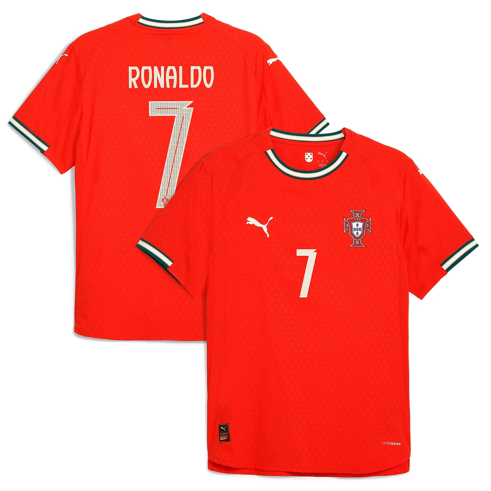 Men's Puma Cristiano Ronaldo Red Portugal National Team 2025 Home Authentic Jersey