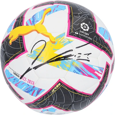 Robert Lewandowski Barcelona Autographed La Liga Puma Soccer Ball