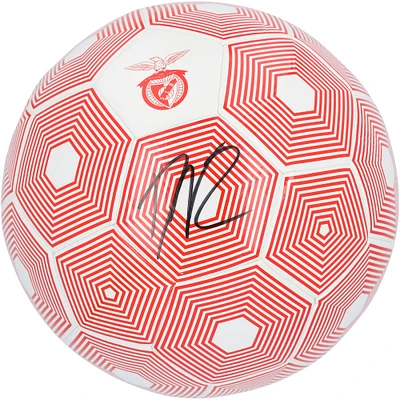 Darwin Núñez Benfica Autographed Red/White Logo Soccer Ball