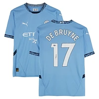 Kevin De Bruyne Manchester City Autographed 2024-25 Sky Blue Home Puma Jersey