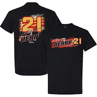 Men's Checkered Flag Sports Black Josh Berry Name & Number T-Shirt