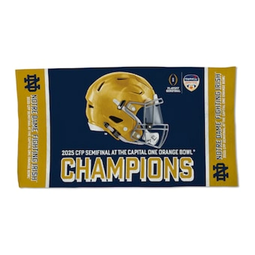 WinCraft Notre Dame Fighting Irish College Football Playoff 2025 Orange Bowl Champions Locker Room 22" x 42" One-Sided Towel