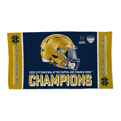 WinCraft Notre Dame Fighting Irish College Football Playoff 2025 Orange Bowl Champions Locker Room 22" x 42" One-Sided Towel