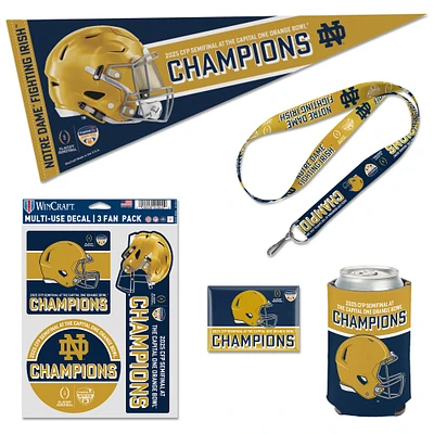 WinCraft Notre Dame Fighting Irish College Football Playoff 2025 Orange Bowl Champions Five-Piece Fan Pack