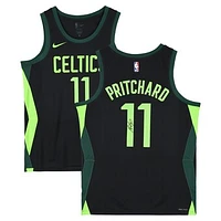 Payton Pritchard Boston Celtics Autographed Black Nike 2024-25 City Edition Swingman Jersey