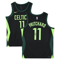 Payton Pritchard Boston Celtics Autographed Black Nike 2024-25 City Edition Swingman Jersey
