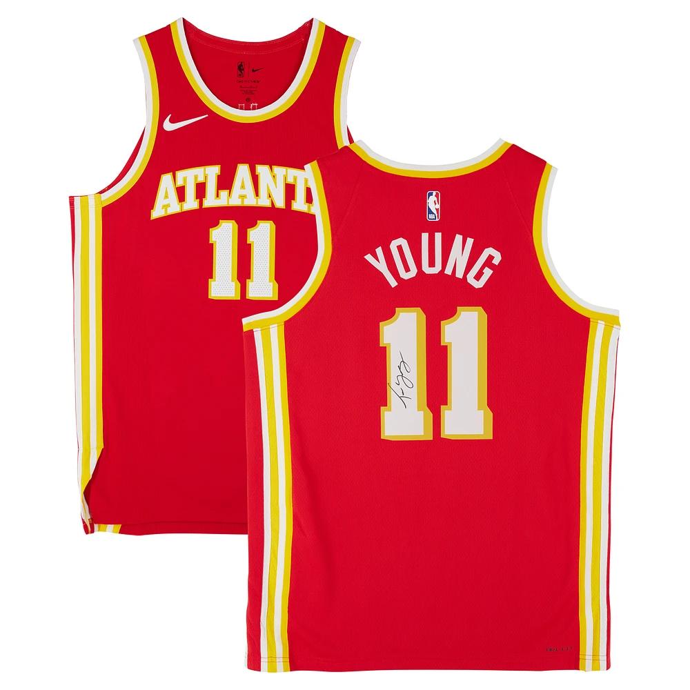 Trae Young Atlanta Hawks Autographed Red Nike Icon Edition Swingman Jersey