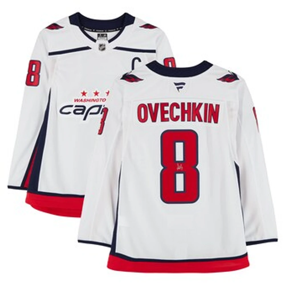 Alexander Ovechkin Washington Capitals Autographed White Road Fanatics Premium Jersey