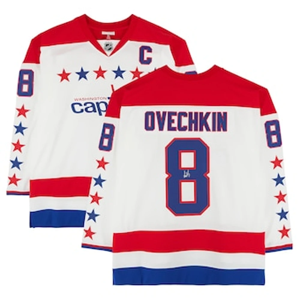 Alexander Ovechkin Washington Capitals Autographed 2012-13 White Alternate Mitchell & Ness Replica Jersey