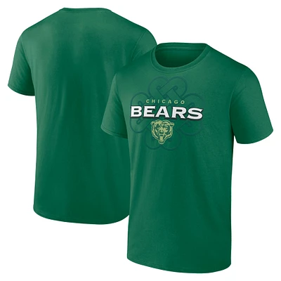 Men's Fanatics Kelly Green Chicago Bears Celtic Luck T-Shirt