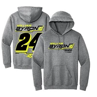 Men's Hendrick Motorsports Team Collection Heather Gray William Byron Extreme Pullover Hoodie